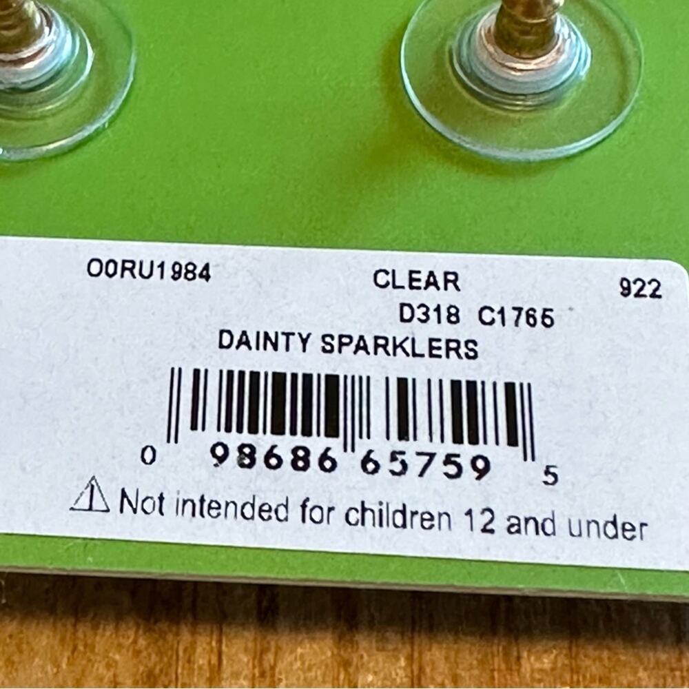 Kate Spade - Dainty Sparklers post earrings, gold tone with crystals - Picture 5 of 5